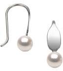 LA PETITE S/S EARRING W/PEARL EA04511P BY EL DESIGNS