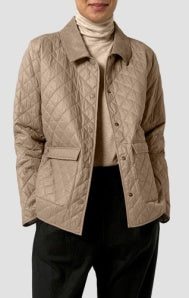 CLASSIC COLLAR QUILTED JACKET F5GGR-C2160M BY EILEEN FISHER