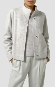 STAND COLLAR JACKET W/POCKETS F5BWQ-J5810M BY EILEEN FISHER