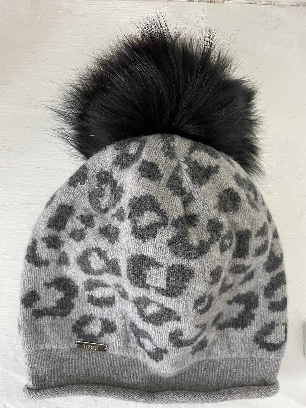 CASHMERE/MERINO PRINT W/ POM POM BY FROST HATS