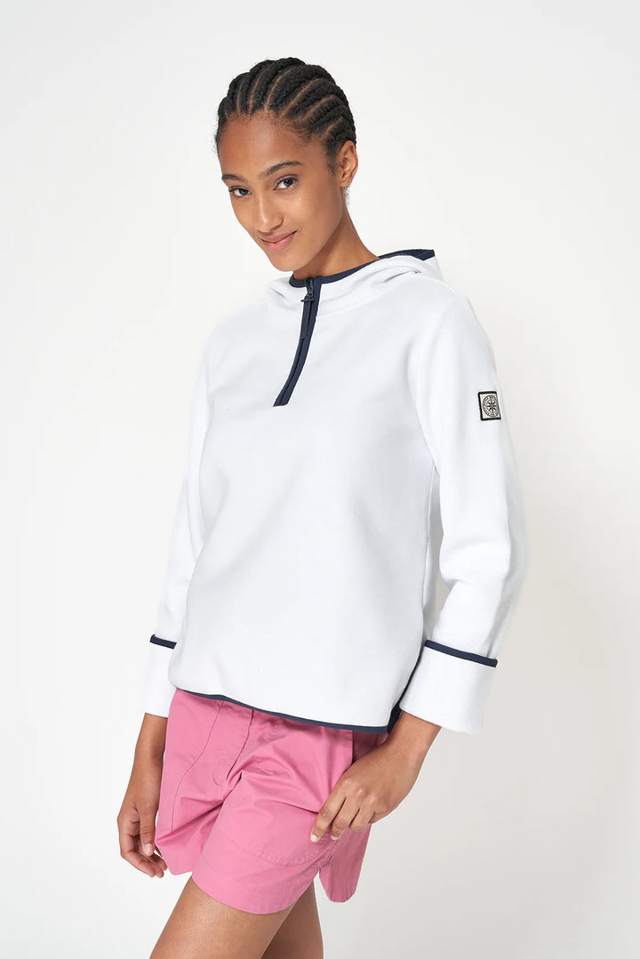 INTERLOCK 1/2 ZIP HOODIE A1888 BY BATLEA