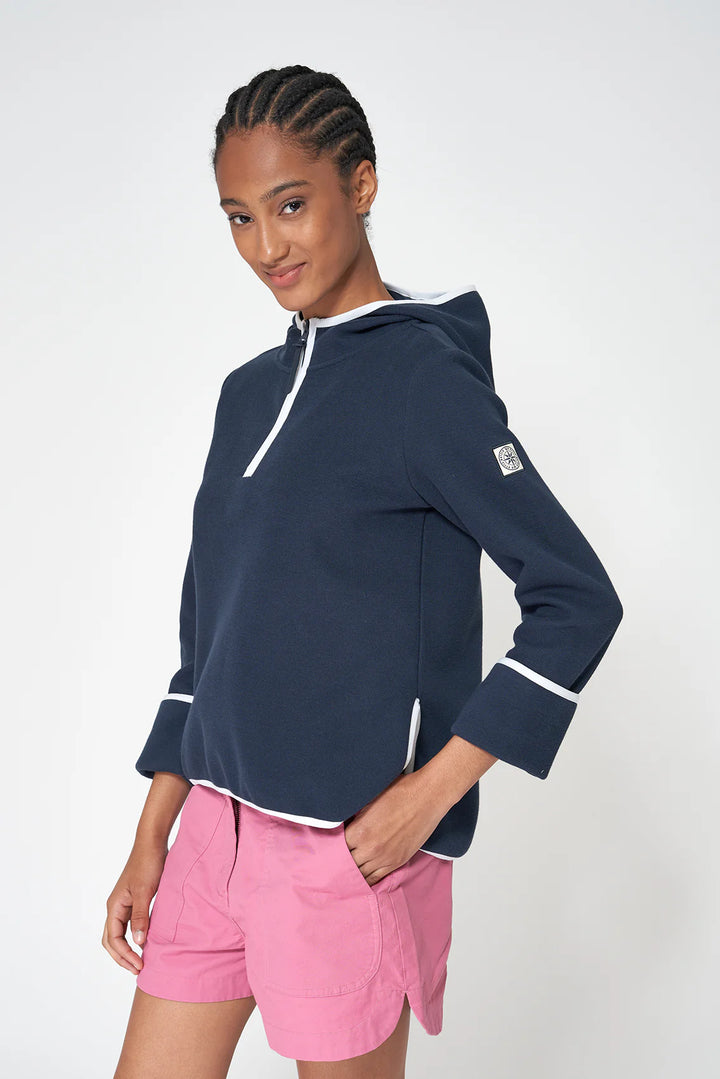 INTERLOCK 1/2 ZIP HOODIE A1888 BY BATLEA