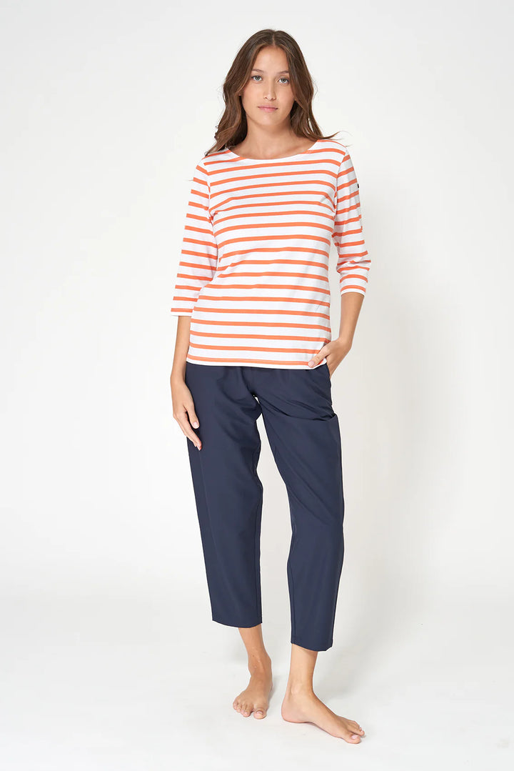 3/4 SLV STRIPED TEE A2057 BY BATELA