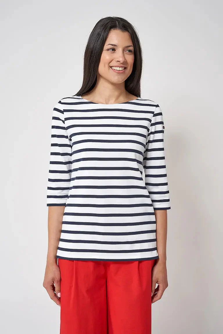 3/4 SLV STRIPED TEE A2057 BY BATELA