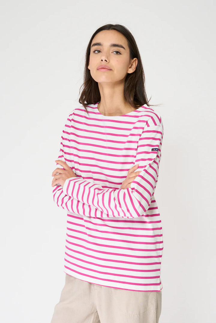 L/S COTTON STRIPED TEE A2065 BY BATELA
