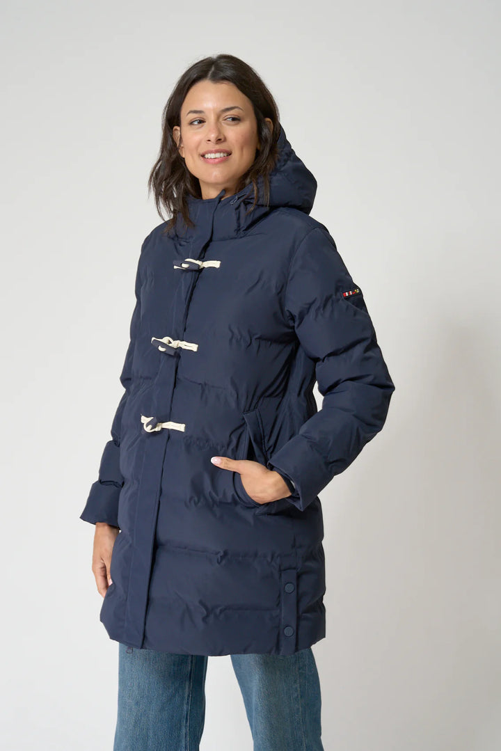 WP HOODED COAT W/TOGGLE BUTTONS C3096 BY BATELA