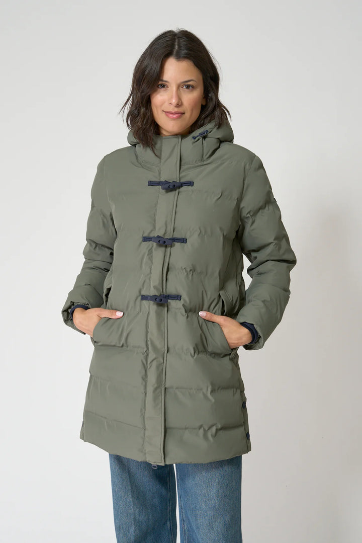 WP HOODED COAT W/TOGGLE BUTTONS C3096 BY BATELA