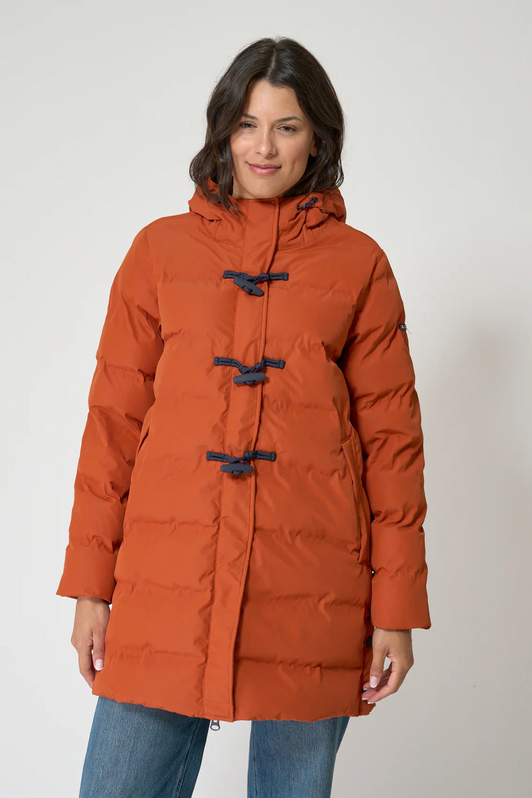 WP HOODED COAT W/TOGGLE BUTTONS C3096 BY BATELA