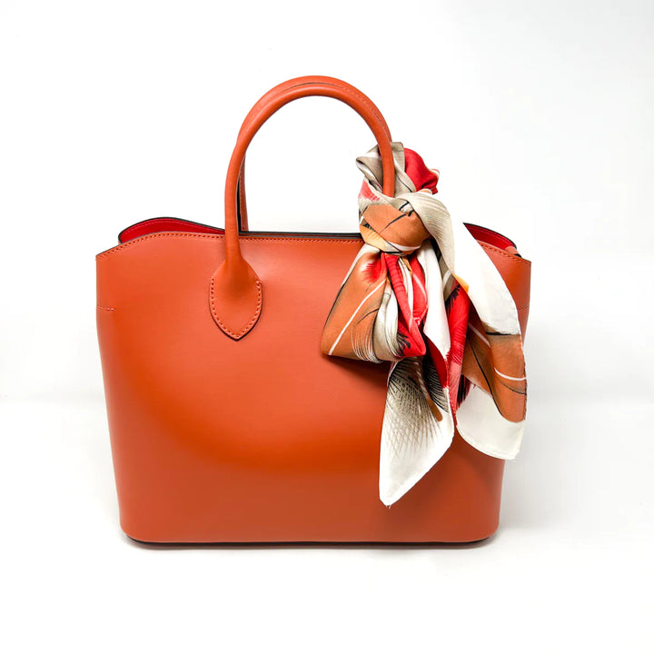 LEATHER RED INTERIOR BAG GF1943 BY GERMAN FUENTES