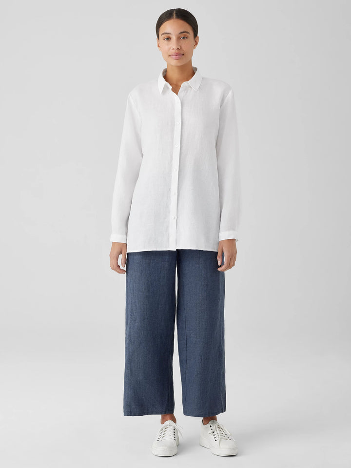 CLASSIC LINEN SHIRT S4OLA-T570M BY EILEEN FISHER