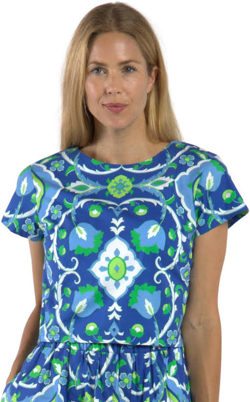 ELLEN STRETCH POPLIN TOP 320884 BY JUDE CONNALLY