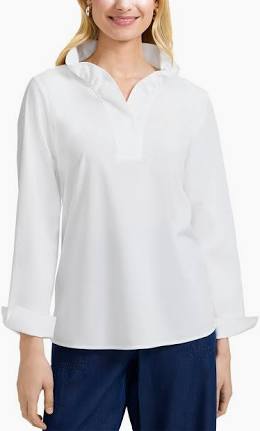 TAMMY L/S STC POPOVER 204556 BY FOXCROFT