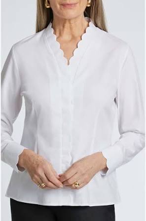 BRIDGET SCALLOP SHIRT 203277 BY FOXCROFT