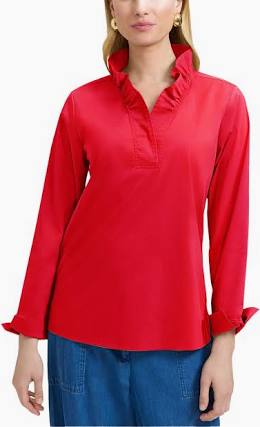 TAMMY L/S STC POPOVER 204556 BY FOXCROFT