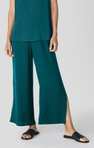 STRAIGHT ANKLE PANT W/HIGH SLIT S4GC1-P4641M BY EILEEN FISHER