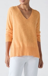 V NECK SWEATER S5FDZ-W6212M BY EILEEN FISHER