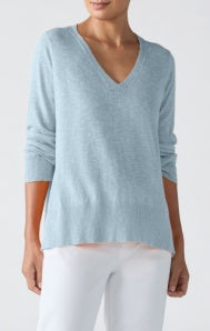 V NECK SWEATER S5FDZ-W6212M BY EILEEN FISHER
